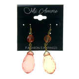 Unique Dangle-Earrings With Bead Accents Orange & Pink Colored #LQE2357