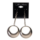 Silver-Tone Metal Dangle-Earrings #LQE2378