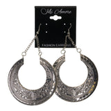 Silver-Tone Metal Dangle-Earrings #LQE2379