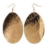 Gold-Tone Metal Dangle-Earrings #LQE2396