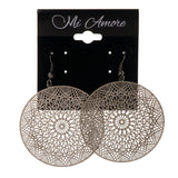 Silver-Tone Metal Dangle-Earrings #LQE2402