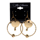 Gold-Tone Metal Dangle-Earrings #LQE2447