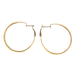Star Hoop-Earrings Gold-Tone Color  #LQE2448