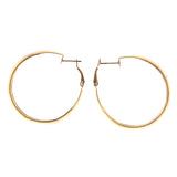 Star Hoop-Earrings Gold-Tone Color  #LQE2448