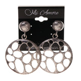 Silver-Tone Metal Drop-Dangle-Earrings #LQE2457