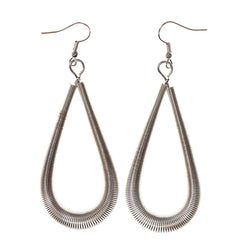 Silver-Tone Metal Dangle-Earrings #LQE2471