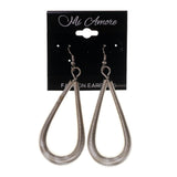 Silver-Tone Metal Dangle-Earrings #LQE2471