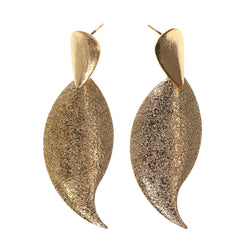 Gold-Tone Metal Drop-Dangle-Earrings #LQE2483