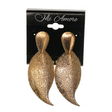 Gold-Tone Metal Drop-Dangle-Earrings #LQE2483
