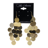 Gold-Tone Metal Chandelier-Earrings #LQE2485