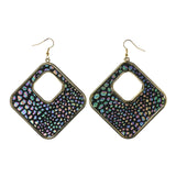 Colorful  Glitter Sparkle Rainbow Dangle-Earrings #LQE2543