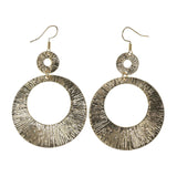 Gold-Tone Metal Dangle-Earrings #LQE2547
