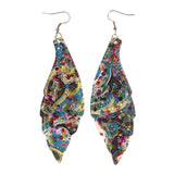 Colorful  Leaf Dangle-Earrings #LQE2555