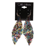 Colorful  Leaf Dangle-Earrings #LQE2555