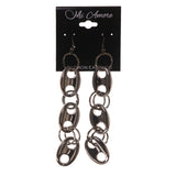 Silver-Tone Metal Dangle-Earrings #LQE2563