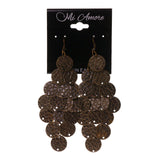 Gold-Tone Metal Dangle-Earrings #LQE2574