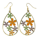 Colorful  Flower Dangle-Earrings #LQE2584