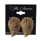 Leaf Stud-Earrings Gold-Tone Color #LQE2590