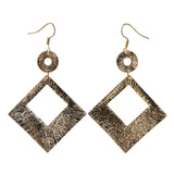 Gold-Tone Metal Dangle-Earrings #LQE2595