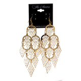 Gold-Tone Metal Chandelier-Earrings #LQE2641