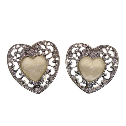 Colorful  Heart Stud-Earrings #LQE2672