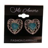 Colorful  Heart Stud-Earrings #LQE2673