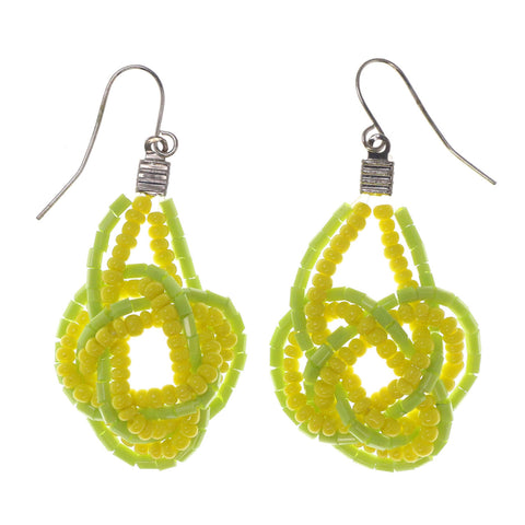 Colorful  Knot Dangle-Earrings #LQE2704