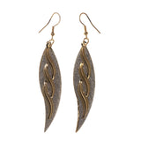 Colorful  Glitter Sparkle Leaf Dangle-Earrings #LQE2712