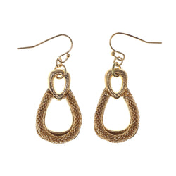 Gold-Tone Metal Dangle-Earrings #LQE2715