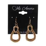 Gold-Tone Metal Dangle-Earrings #LQE2715