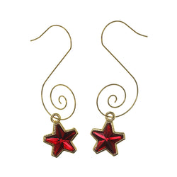 Colorful  Star Dangle-Earrings #LQE2752