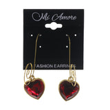 Colorful  Heart Dangle-Earrings #LQE2753