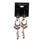 Colorful  Flower Antique Dangle-Earrings #LQE2763