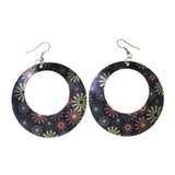 Colorful  Flower Dangle-Earrings #LQE2768