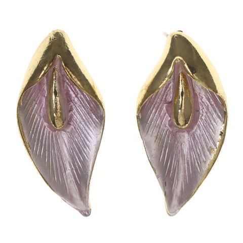 Colorful  Calla Lily Flower Stud-Earrings #LQE2773