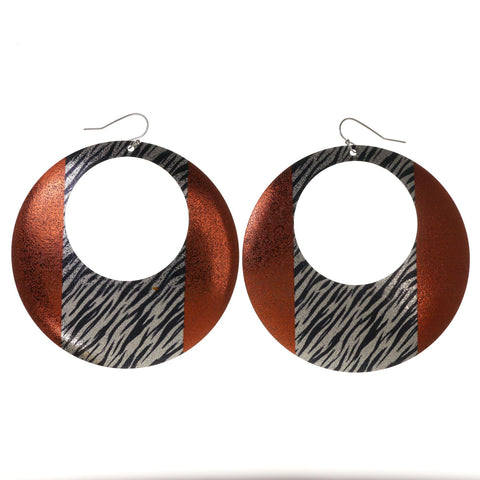 Colorful  Zebra Print Dangle-Earrings #LQE2781
