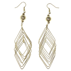 Silver-Tone Metal Dangle-Earrings #LQE2791