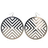 Silver-Tone Metal Dangle-Earrings #LQE2795