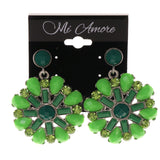 Colorful  Flower Drop-Dangle-Earrings #LQE2803