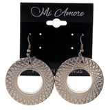 Silver-Tone Metal Dangle-Earrings #LQE2810