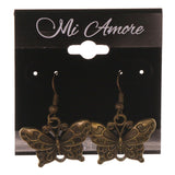 Butterfly Antique Dangle-Earrings Gold-Tone Color #LQE2813