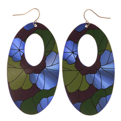 Colorful  Flower Dangle-Earrings #LQE2839