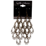 Gold-Tone Metal Chandelier-Earrings #LQE2855