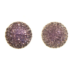 Purple Acrylic Stud-Earrings #LQE2864