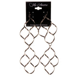 Silver-Tone Metal Dangle-Earrings #LQE2872