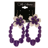 Colorful  Flower Dangle-Earrings #LQE2876