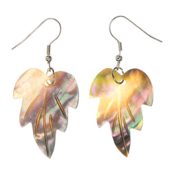 Colorful  Leaf Shell Dangle-Earrings #LQE2900