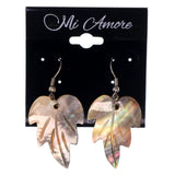 Colorful  Leaf Shell Dangle-Earrings #LQE2900