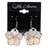 Colorful  Flower Shell Dangle-Earrings #LQE3006