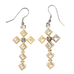 Colorful  Cross Dangle-Earrings #LQE3016